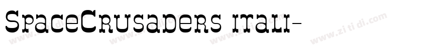 SpaceCrusaders itali字体转换